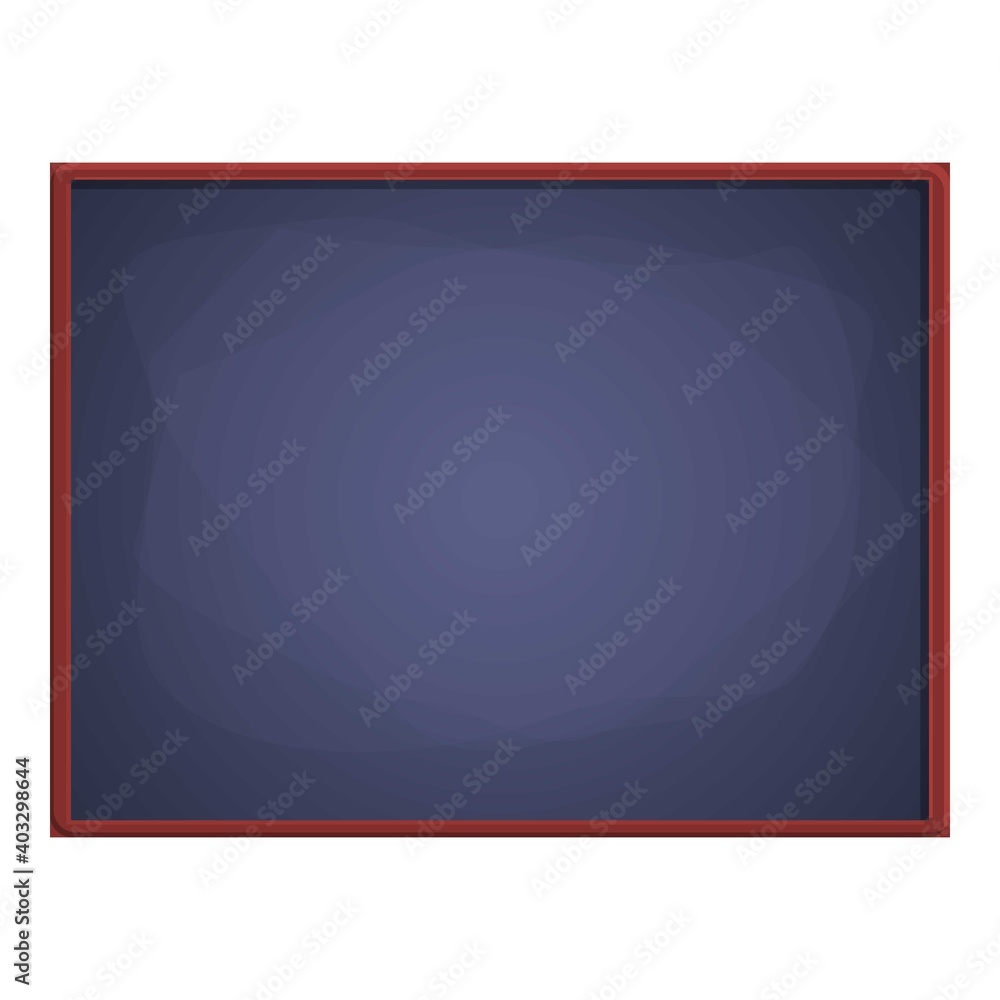 Poster class chalkboard icon. cartoon of class chalkboard vector icon for web design isolated on white back