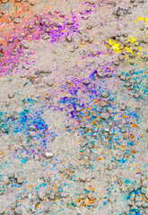 colorful paint splatters