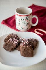 chocolate peppermint slab cookies