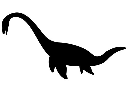 Dinosaur elasmosaurus. Vector image.