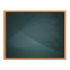 Old chalkboard icon. Cartoon of old chalkboard vector icon for web design isolated on white background