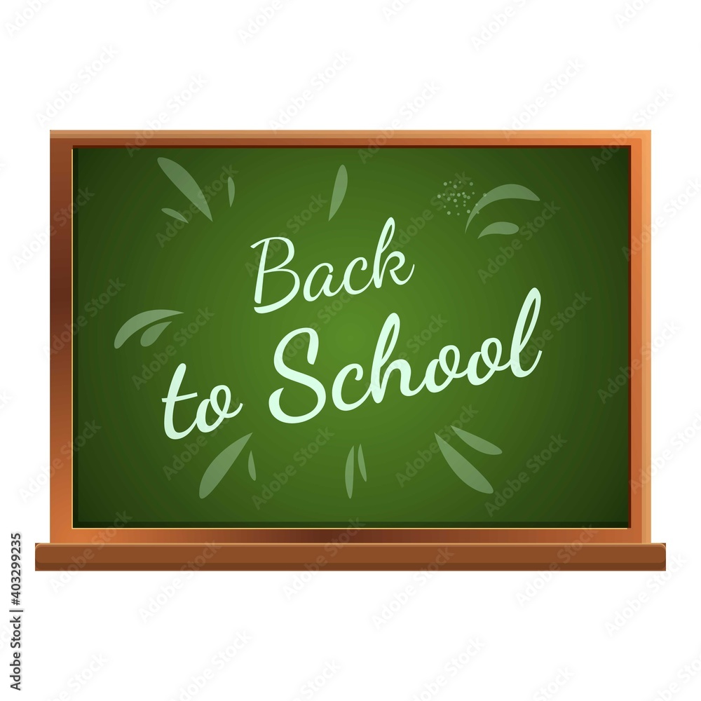 Poster template chalkboard icon. cartoon of template chalkboard vector icon for web design isolated on whit