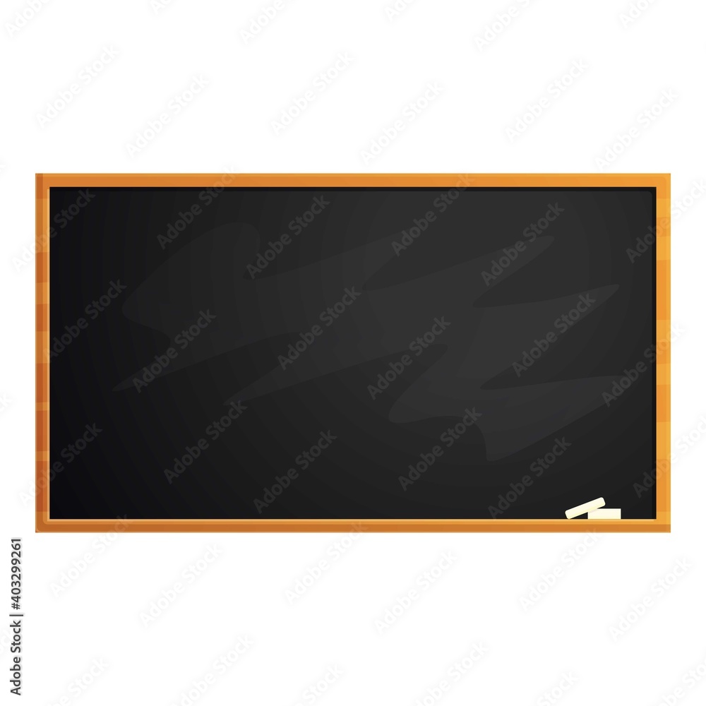 Aufkleber empty chalkboard icon. cartoon of empty chalkboard vector icon for web design isolated on white back