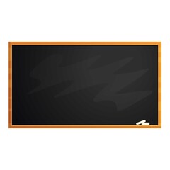 Empty chalkboard icon. Cartoon of empty chalkboard vector icon for web design isolated on white background