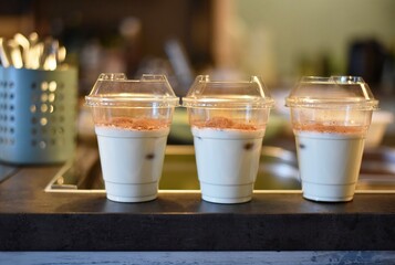 food on the go in a plastic container for greater safety