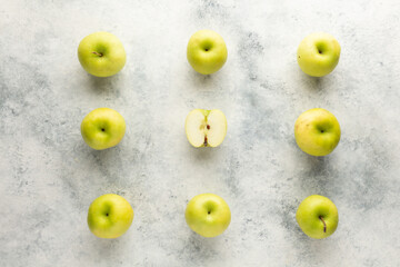 The green fresh apple patterns