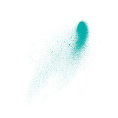 Abstract turquoise paint splash brush background