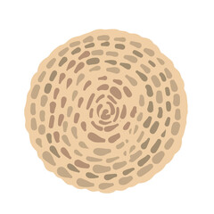 Straw hat, bag, slippers, wicker basket. Cozy things. A set of stickers.  illustration on white isolated background. Trendy design. Hugge.