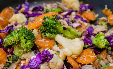 Colorful vegetable plate.