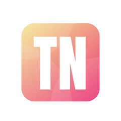 Fototapeta premium TN Letter Logo Design With Simple style