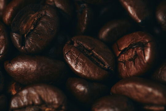 Kaffeebohnen Makro - Coffeebeans Macro - Hintergrund