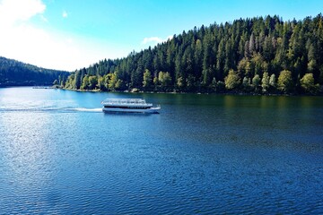 Ausflugsschiff auf dem Schluchsee im Schwarzwald