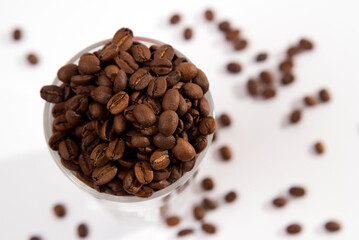 Kaffeebohnen in einem Glas