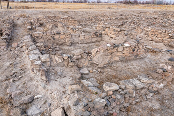 Kultepe ancient city ruins. Assyrian Trade Center in Karum-Kanis in Kayseri city Turkey. An Assyrian settlement was found. Its name in Assyrian texts from the 20th century BC was Kanesh