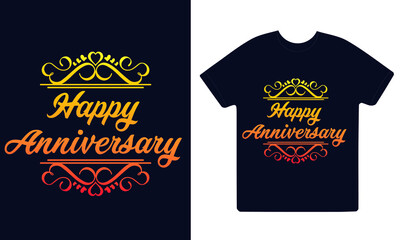 Happy anniversary svg vector printable design