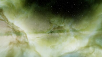nebula gas cloud in deep outer space, science fiction illustrarion, colorful space background with stars 3d render