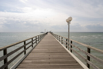 Obraz premium Bridge Over German Baltic Sea