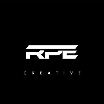 RPE Letter Initial Logo Design Template Vector Illustration