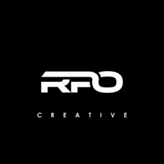 RPO Letter Initial Logo Design Template Vector Illustration