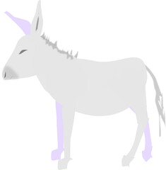 illustration of a donkey