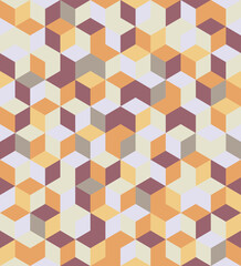 Vector seamless geometric pattern with flat triangles - 403317009