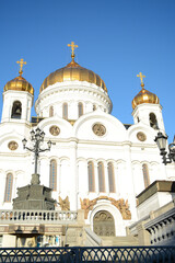 MOSCOW, RUSSIA - October 10, 2018: View of Cathedral of Christ the Saviour in the city center