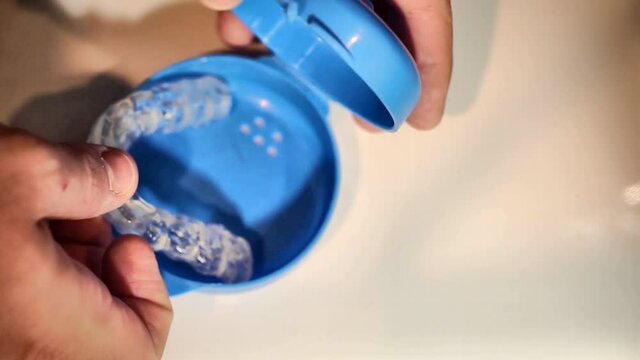 discharge splint and storage case