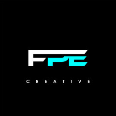 FPE Letter Initial Logo Design Template Vector Illustration