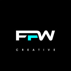 FPW Letter Initial Logo Design Template Vector Illustration