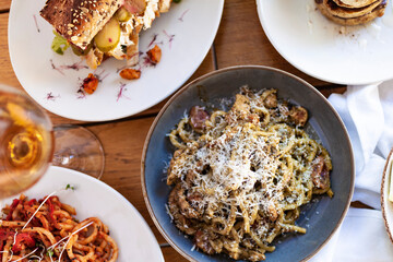 Italian chicken Pasta with parmesano 