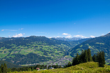 landscape with a view above Schruns (Vorarlberg, Austria)