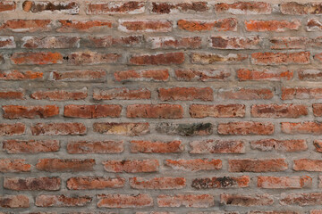 Naklejka premium wall of red bricks