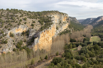 Fototapeta premium View of gorges of Riaza in Segovia (Spain)