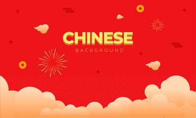 Happy chinese new year background - Golden chinese new year