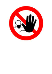 Warnschild Quarantäne Bereich Zone Schild Symbol Zeichen