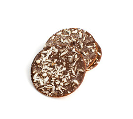 Shortbread Coconut Biscuit Coated in Milk and Dark Chocolate