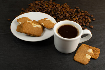 Ginger Snap with Black Coffee, Rectangular Ginger Nut