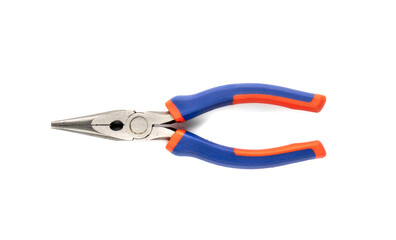 Round nose pliers isolated, long rosary pliers