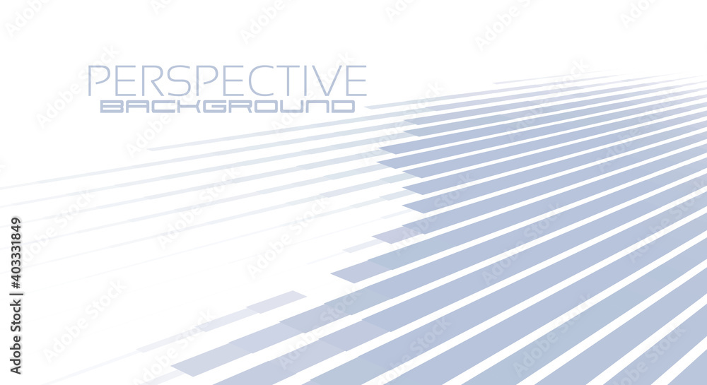 Aufkleber perspective striped tech background. vector graphics