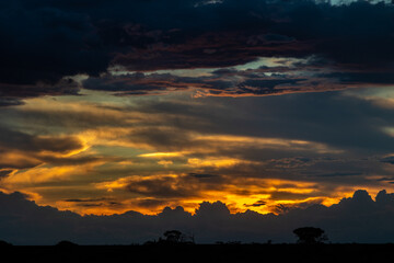 Cloudy evening at lake Tyrrell