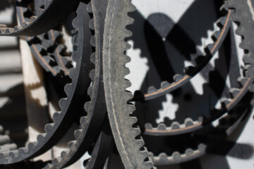 close up of a dear mechanism belt