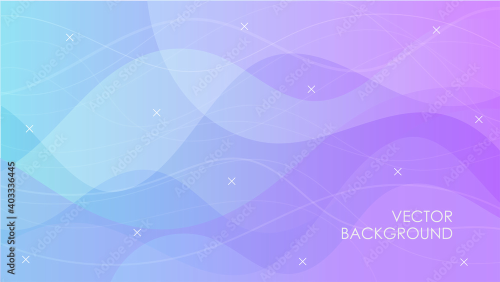 Poster abstract vector wave background. futuristic minimalistic backdrop texture.