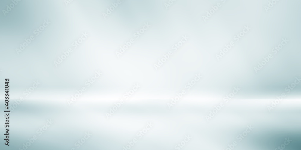 Wall mural blue empty room studio gradient used for background and display your product.