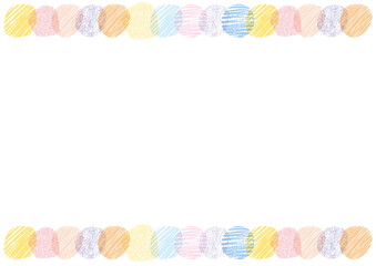 手描き色鉛筆フレーム