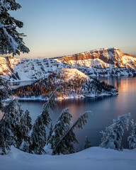 sunset in the mountains