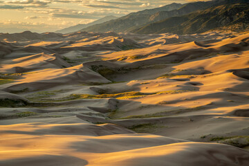 sunset in the mountains