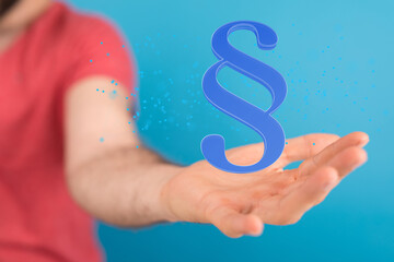 Symbol of Law and Justice Paragraph section sign.