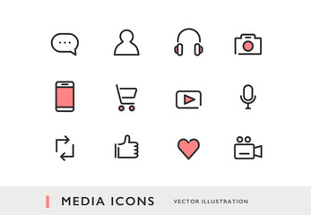 メディアのイメージイラスト・アイコン素材