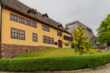 Street view of the house where  the famous composer and musician J.S. Bach was born in March 31,...