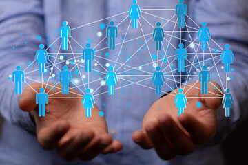 business conference team work connection digital concept